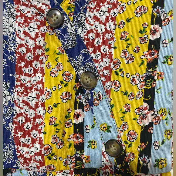 by&by Girls Multicolor Floral Patchwork High Low Back Tie String Size 7 - Picture 4 of 9